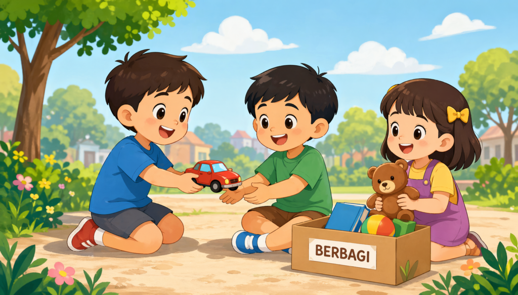 Cara Mengajarkan Anak Berbagi Sejak Dini