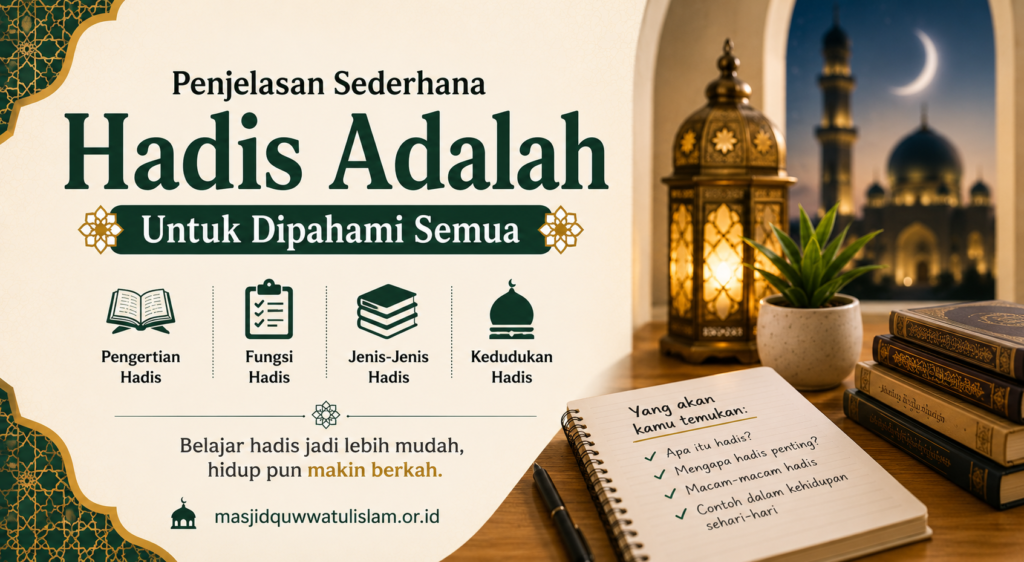 Hadis Adalah: Pengertian, Fungsi, Jenis, dan Kedudukannya