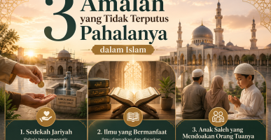 Ilustrasi untuk menggambarkan 3 amalan yang tidak terputus pahalanya