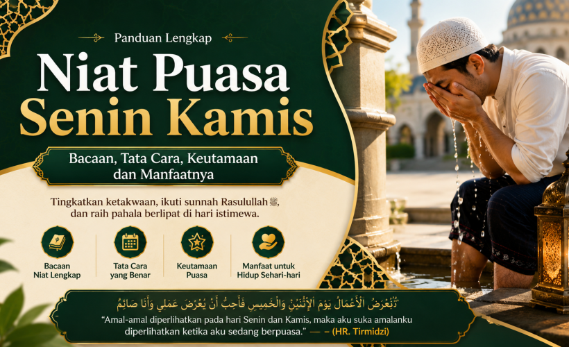 Niat Puasa Senin Kamis: Bacaan, Tata Cara, Keutamaan, dan Manfaatnya