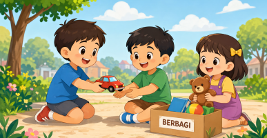 Cara Mengajarkan Anak Berbagi Sejak Dini