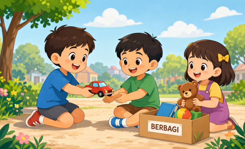 Cara Mengajarkan Anak Berbagi Sejak Dini