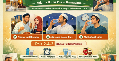 Cara Minum Air Putih 2 Liter Selama Bulan Ramadhan